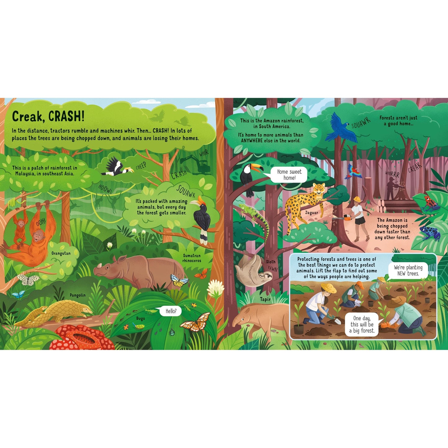 Usborne Look Inside Animals in Danger