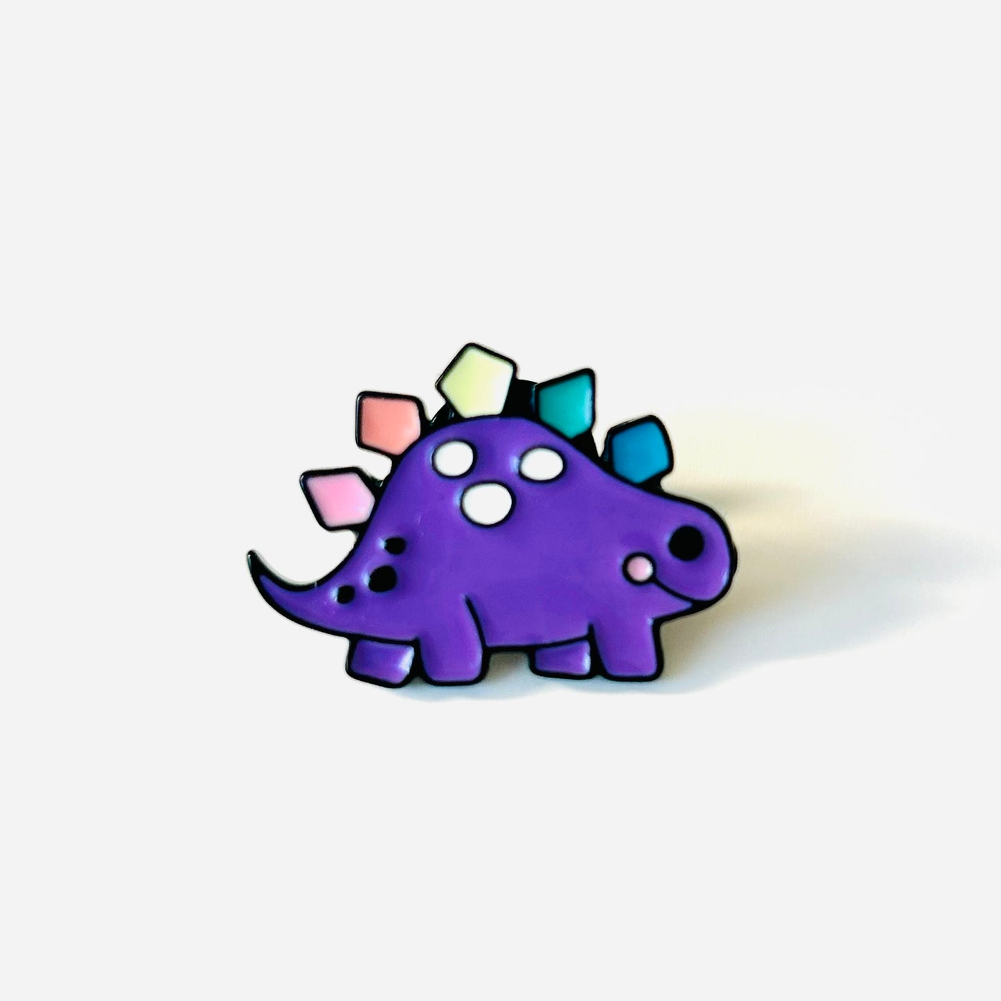 Purple Stegosaurus Pin